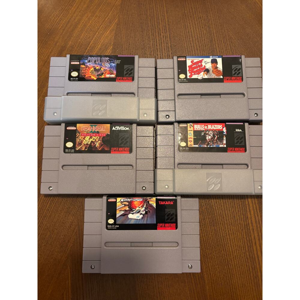 Super Nintendo Video Games Bundle